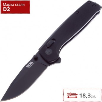 Нож SOG TERMINUS G10 BLACK TM1027